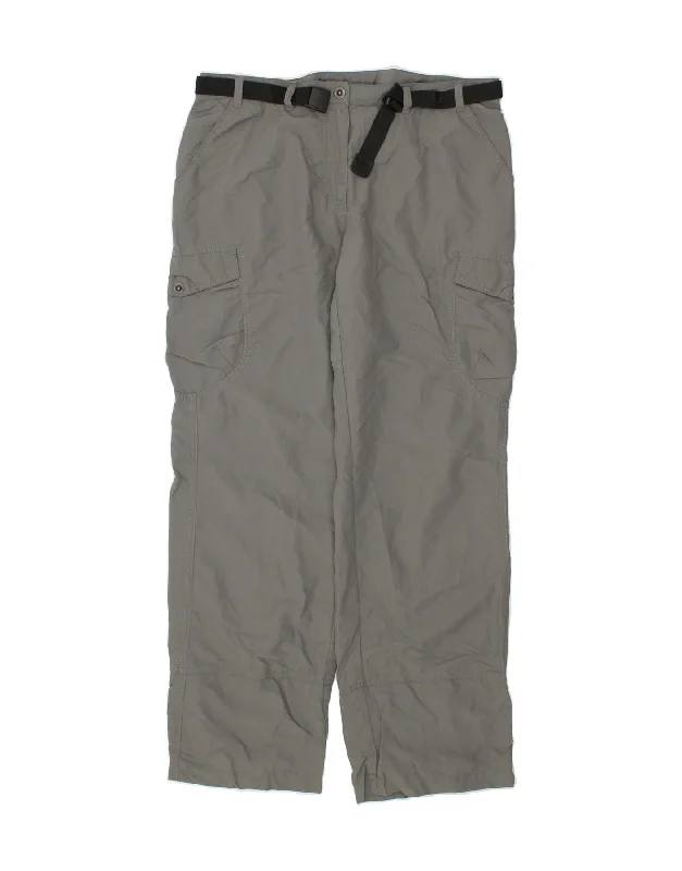 MOUNTAIN EQUIPMENT Womens Straight Cargo Trousers US 14 XL W36 L31 Grey Trousers Chinos Classic