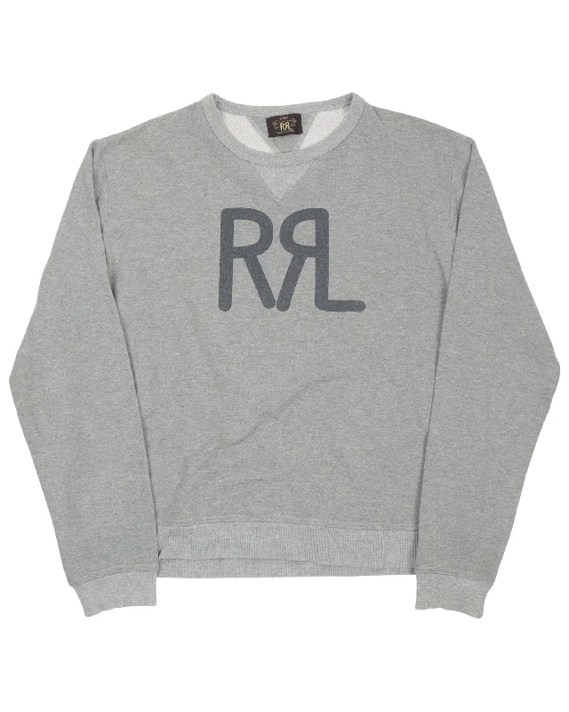 RRL Sweatshirt Hoodie with Cuffed Sleeves Snug Secure