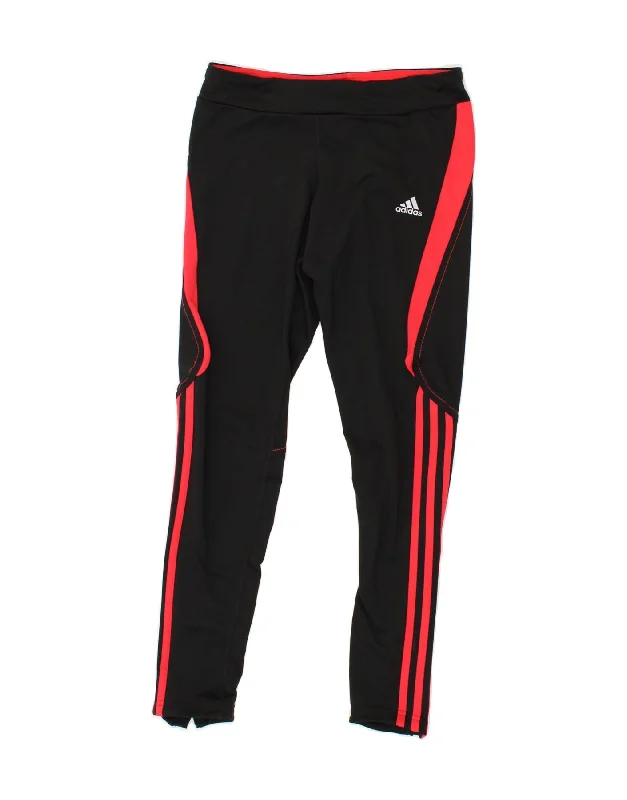 ADIDAS Womens Climalite Tracksuit Trousers UK 8/10 Small  Black Trousers Hiking Durable