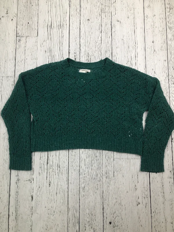 American Eagle green sweater - Hers XS Plaid Sweater Polka Dot Checkered