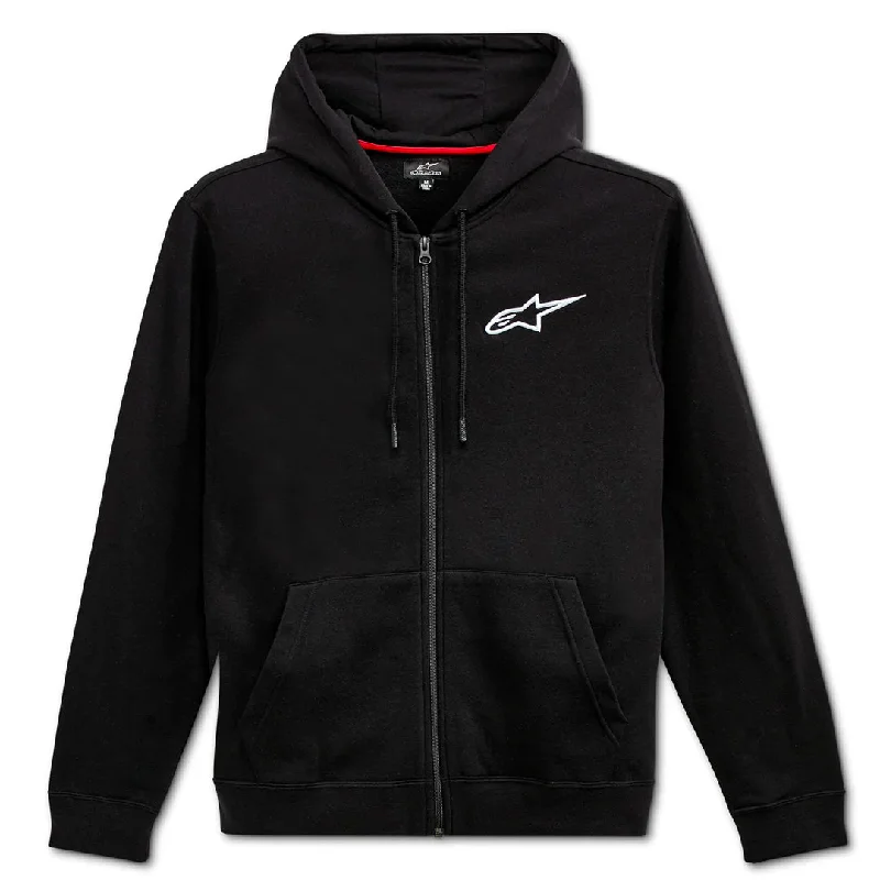 Alpinestars - Chest Black/White Hoodie Hoodie with Pattern Geometric Abstract