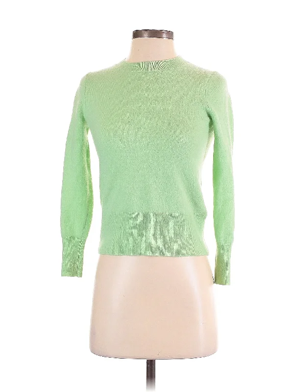 Cashmere Pullover Sweater Elbow Length Sleeve