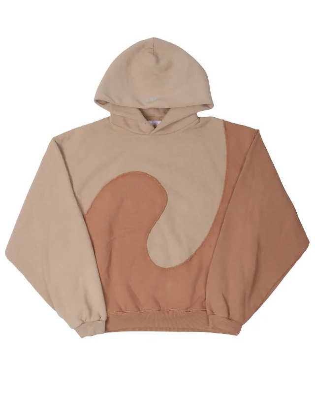 Swirl Hoodie Hoodie with Elastic Cuffs Stretchable Comfortable