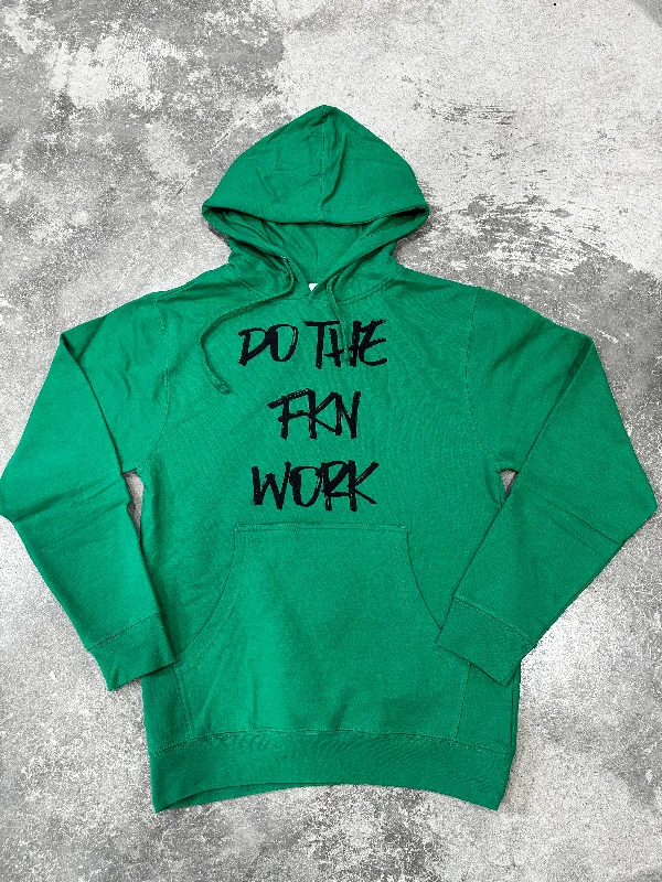 Do the FKN Work St. Patty's Pullover Hoodie Puff Sleeve Stylish