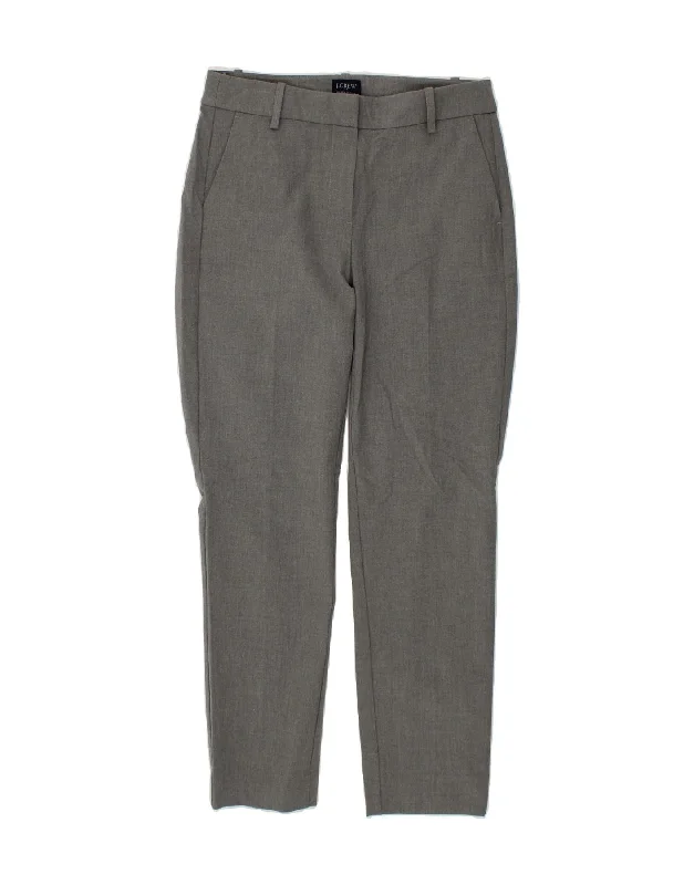 J. CREW Womens Ruby Skinny Chino Trousers US 4 Small W27 L27 Grey Trousers sophisticated sleek