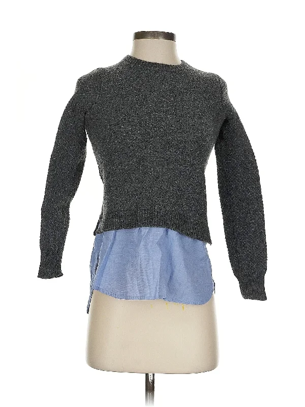 Wool Pullover Sweater Bishop Sleeve Elegant