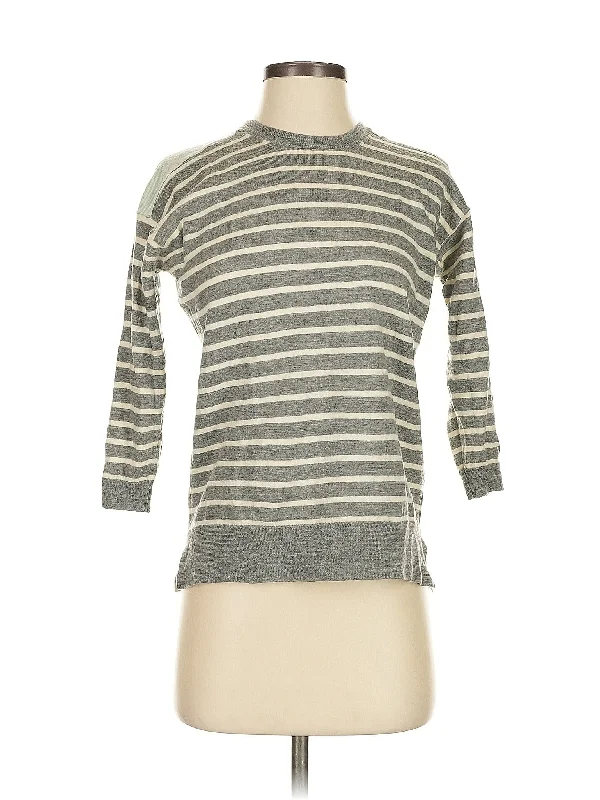 Wool Pullover Sweater Cold Shoulder Design