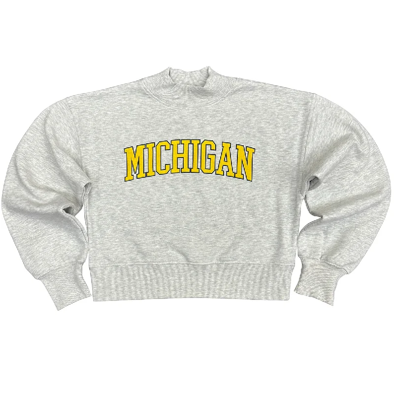 Michigan Mock Neck Sweatshirt Hoodie with Reflective Safety Nightwear