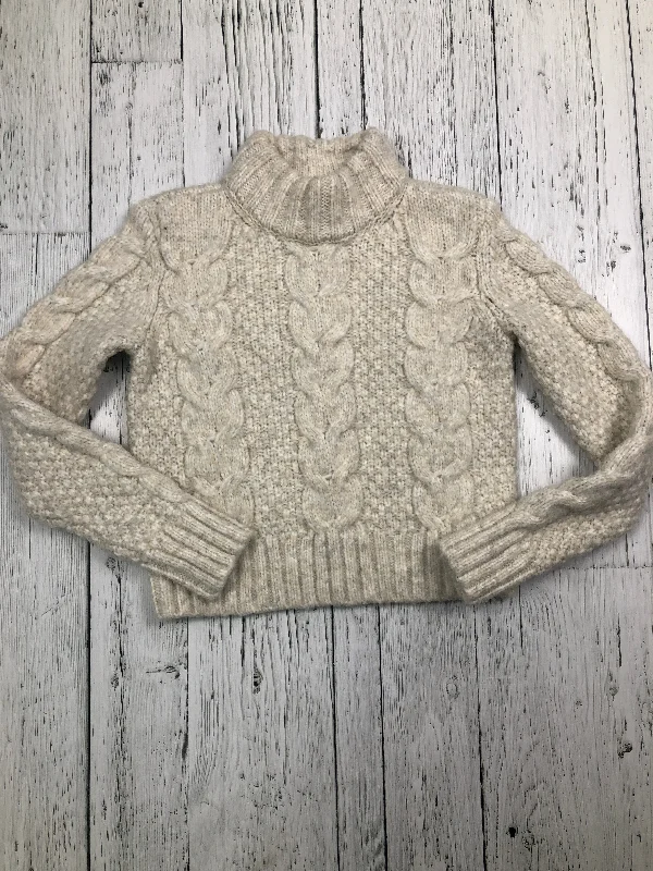 American Eagle  real knit crop sweater - Hers XS Beaded Sweater Sequined Faux Fur