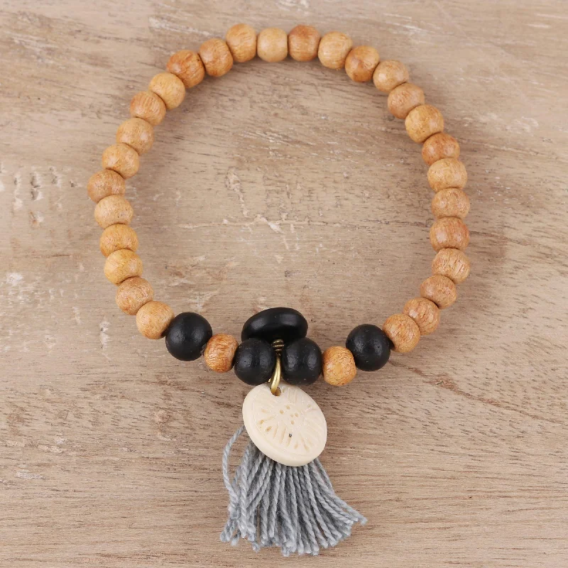 Elegant Necklaces And Bracelets At Limited-Time Offers Blissful Bohemian Bone Beaded Stretch Bracelet from India