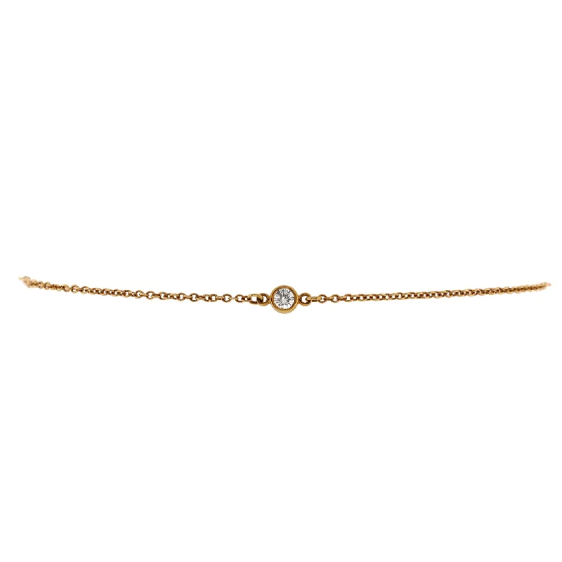 Luxury Jewelry Sale – Sparkle For Less Elsa Peretti Diamonds by the Yard 3 Stone Bracelet 18K Yellow Gold with Diamonds