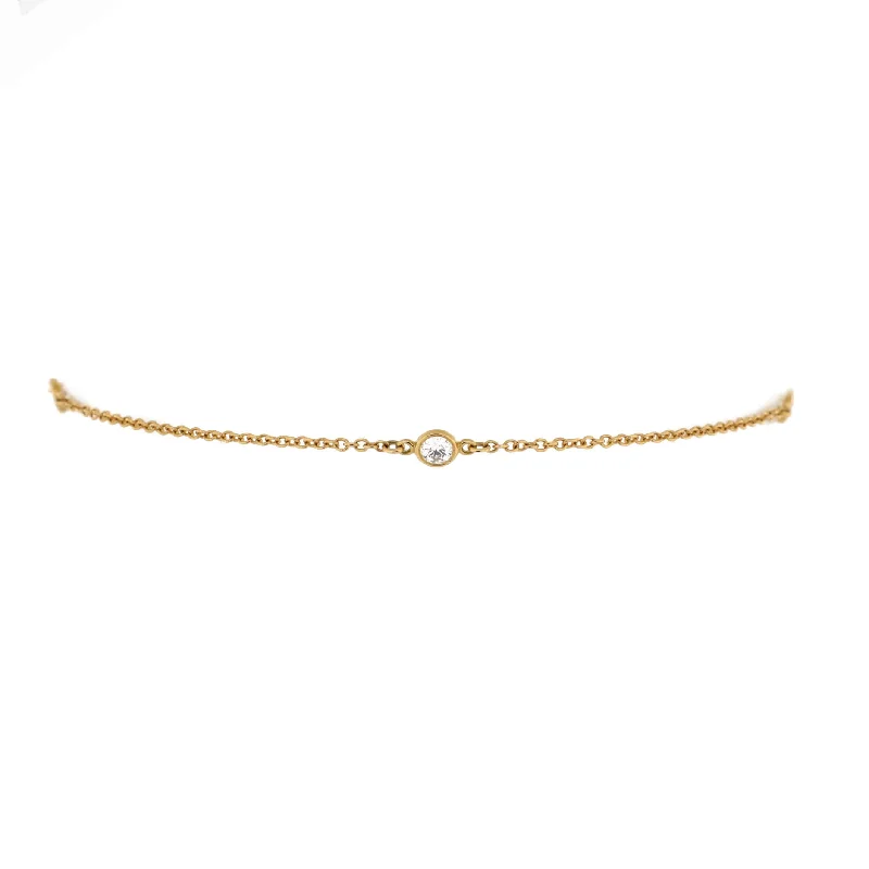Shop Modern Jewelry Collections With Exclusive Discounts Elsa Peretti Diamonds by the Yard 3 Stone Bracelet 18K Yellow Gold with Diamonds