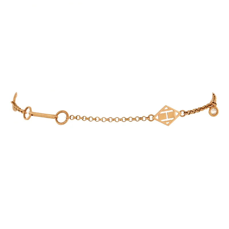 Don't Miss These Dazzling Jewelry Discounts Gambade Bracelet 18K Rose Gold with 2 Diamonds