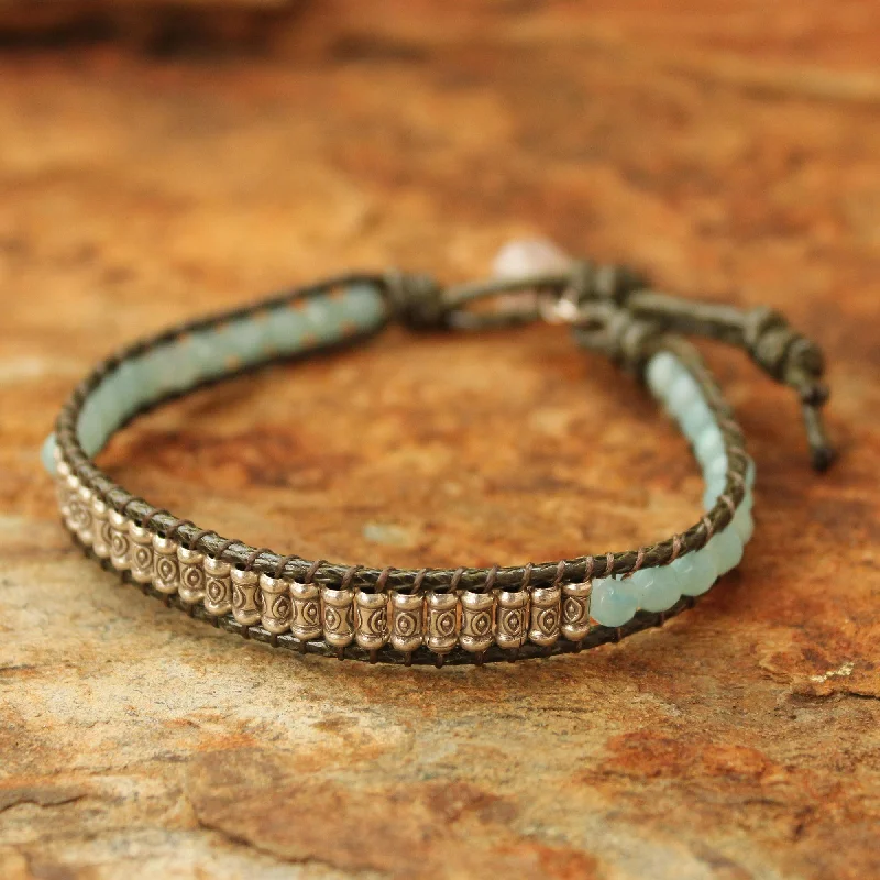 Stunning Statement Jewelry, Unbeatable Discounts Hill Tribe Memory Amazonite and quartz beaded bracelet
