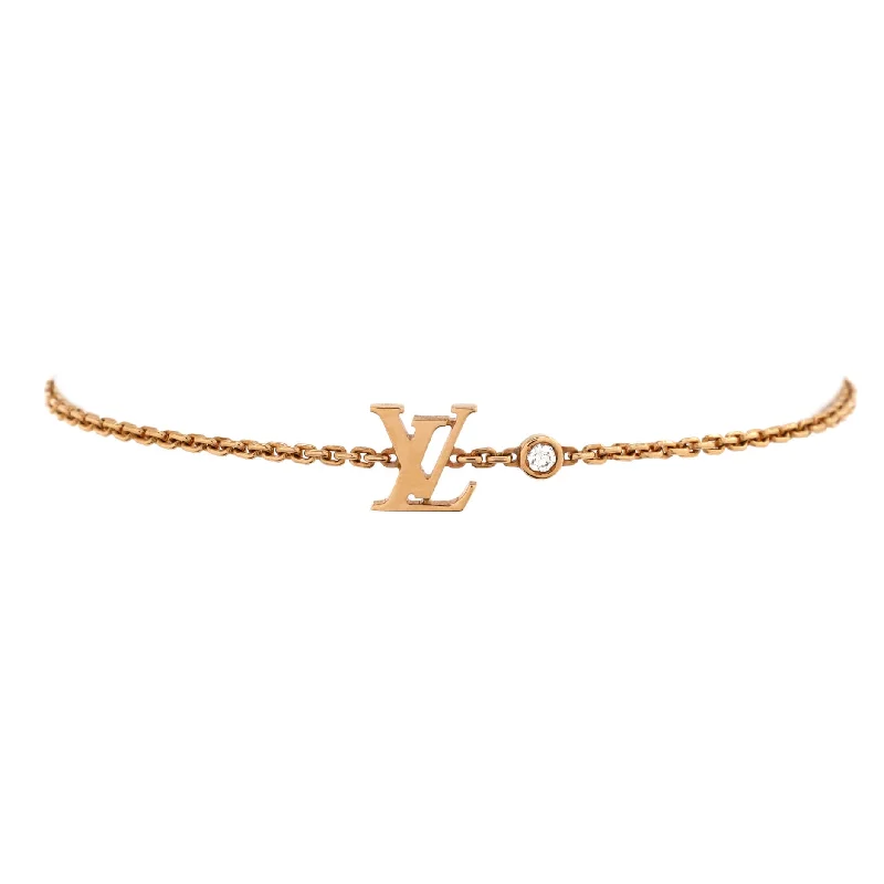 Make Your Outfit Shine With Discounted Jewelry Idylle Blossom LV Bracelet 18K Rose Gold with Diamond
