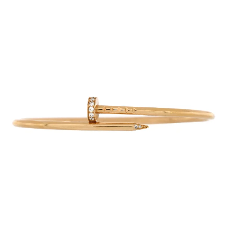 Affordable Elegance – Special Jewelry Sale Now Live Juste un Clou Bracelet 18K Rose Gold with Diamonds Small