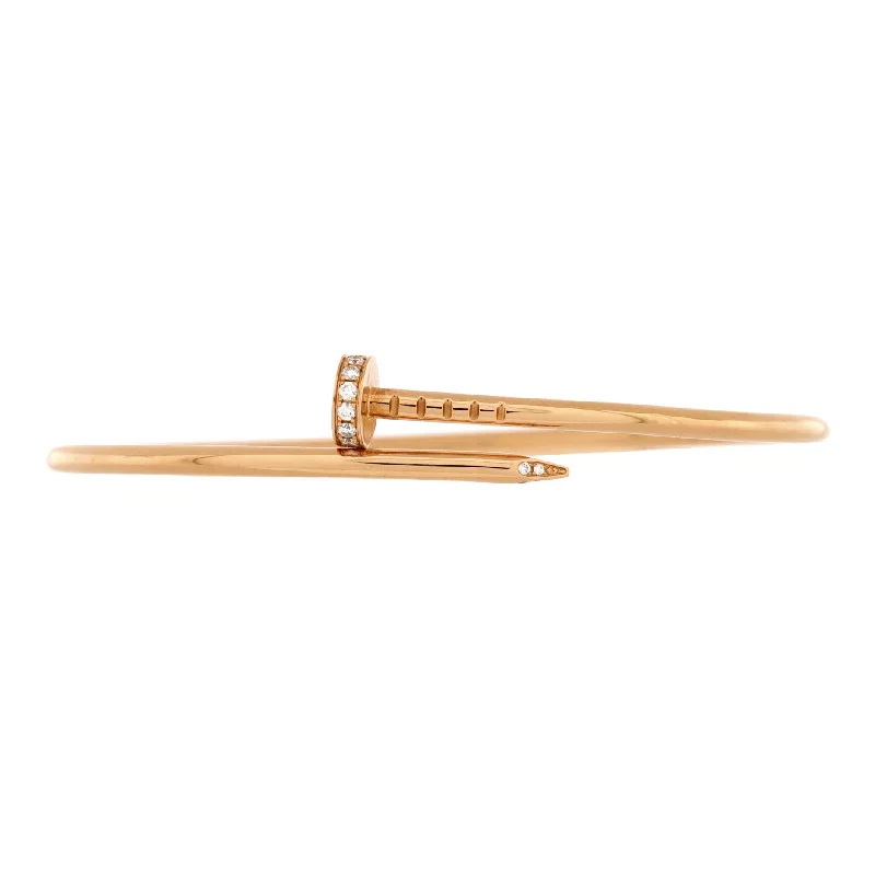 Flash Sale On Elegant Jewelry – Don't Miss Out Juste un Clou Bracelet 18K Rose Gold with Diamonds Small