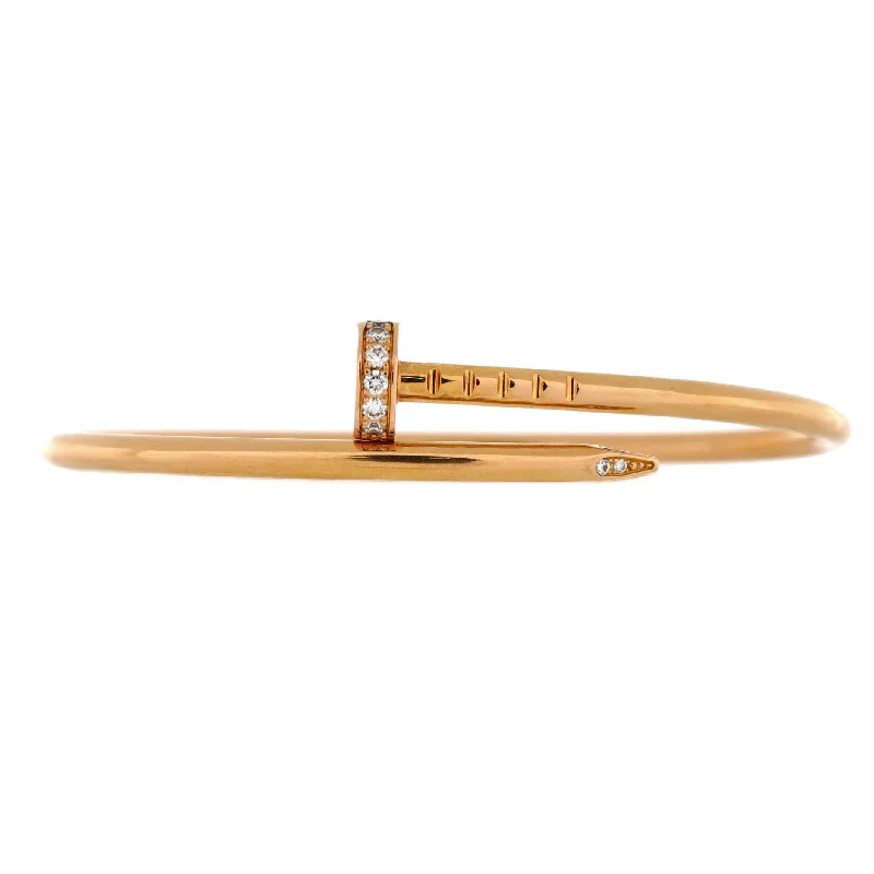 Best Jewelry Sale – Shop Exclusive Designs Now Juste un Clou Bracelet 18K Rose Gold with Diamonds Small