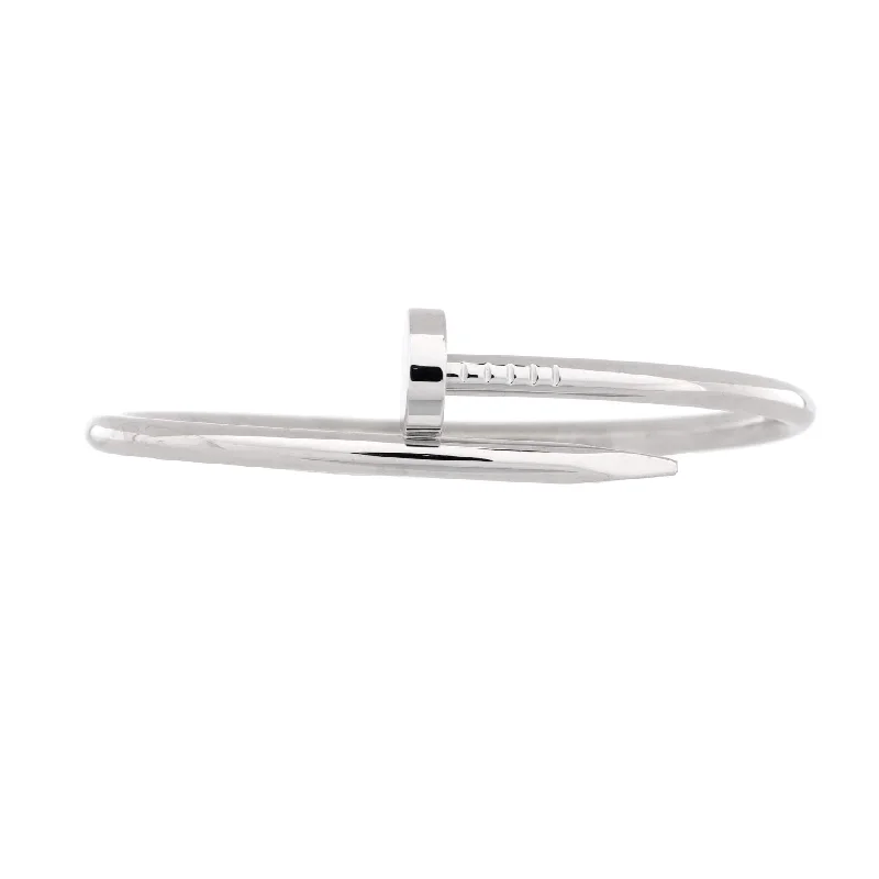 Delicate Crystal Jewelry For Sophisticated Charm Juste un Clou Bracelet 18K White Gold Classic