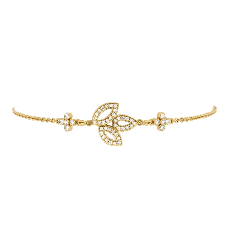 High-End Jewelry, Now More Affordable Than Ever Lily Cluster Bracelet 18K Yellow Gold with Diamonds