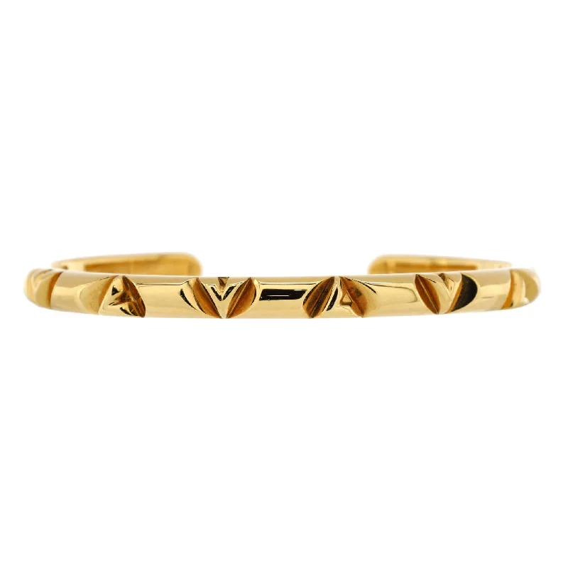 Luxury Meets Affordability – Jewelry Sale Live Now LV Volt Multi Cuff Bracelet 18K Yellow Gold