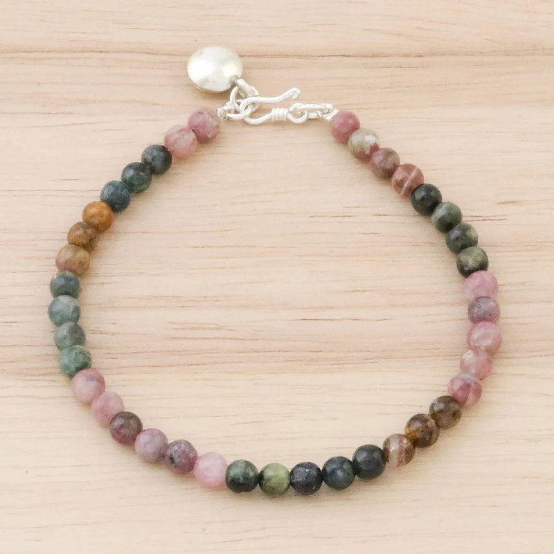 Don't Miss These Dazzling Jewelry Discounts Rainbow Sweetness Colorful Tourmaline Beaded Bracelet from Thailand