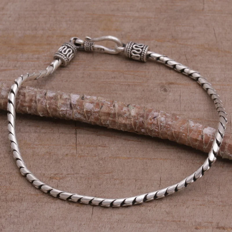 Best Jewelry Sale Prices – Limited-Time Offer Regal Shine Artisan Crafted Sterling Silver Chain Bracelet from Bali