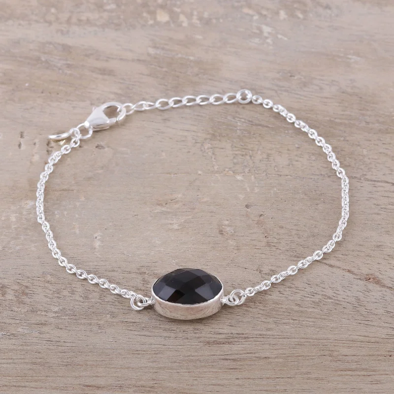 Jewelry Clearance – Final Chance To Save Big Stylish Sparkle Smoky Quartz and Citrine Pendant Bracelet from India
