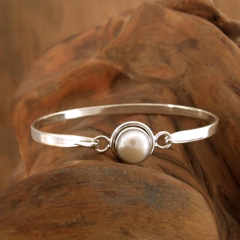Shop Dazzling Jewelry With Special Promotional Discounts Aesthetic Moon Pearl Bangle Bracelet