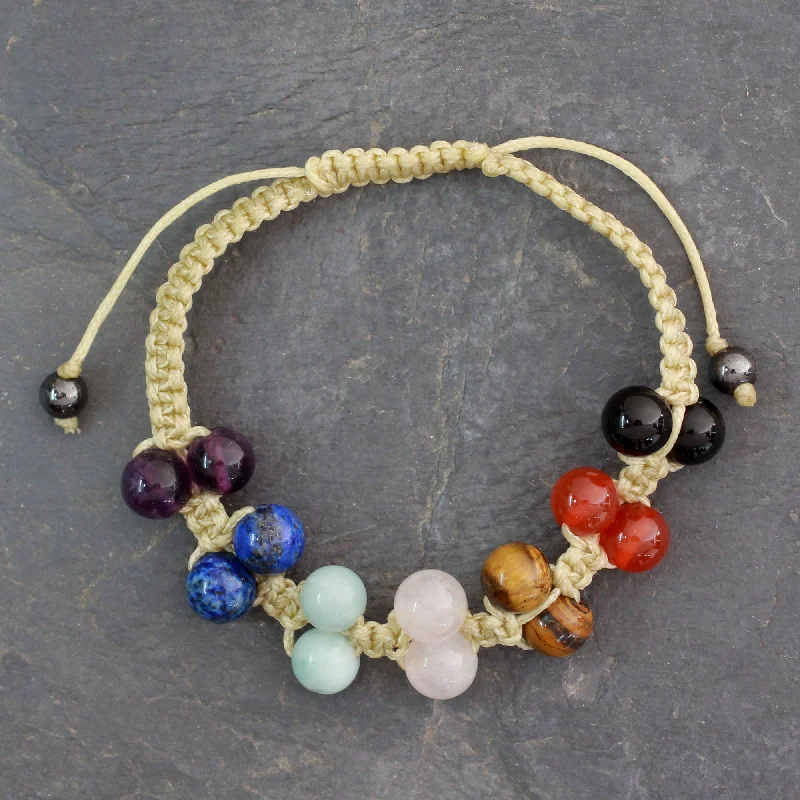 Exclusive Jewelry Discounts – Shop Now For Savings Inner Balance Multi-Gem Lapis Lazuli Beaded Bracelet