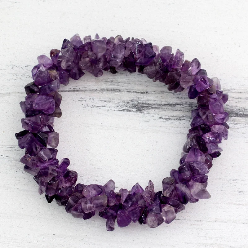 Luxury Jewelry Sale – Elegant Styles At Unbeatable Prices Lilac Muse Amethyst Stretch Bracelet