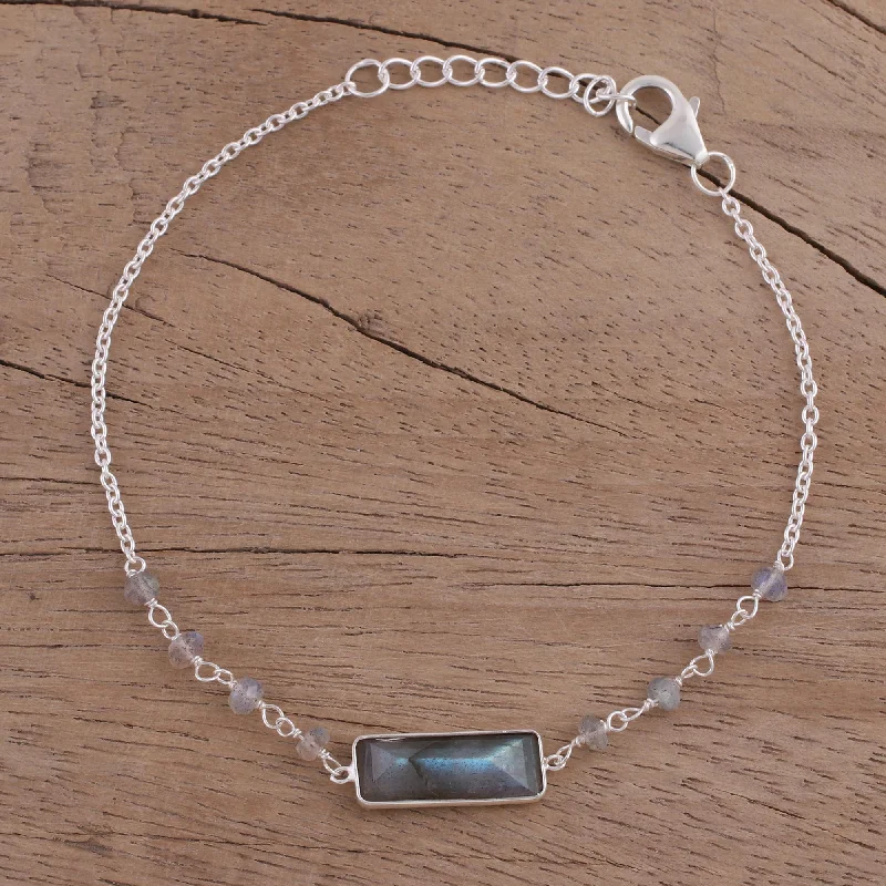 Exclusive Jewelry Sale – Sparkle For Less Magical Prism Labradorite Silver Pendant Bracelet