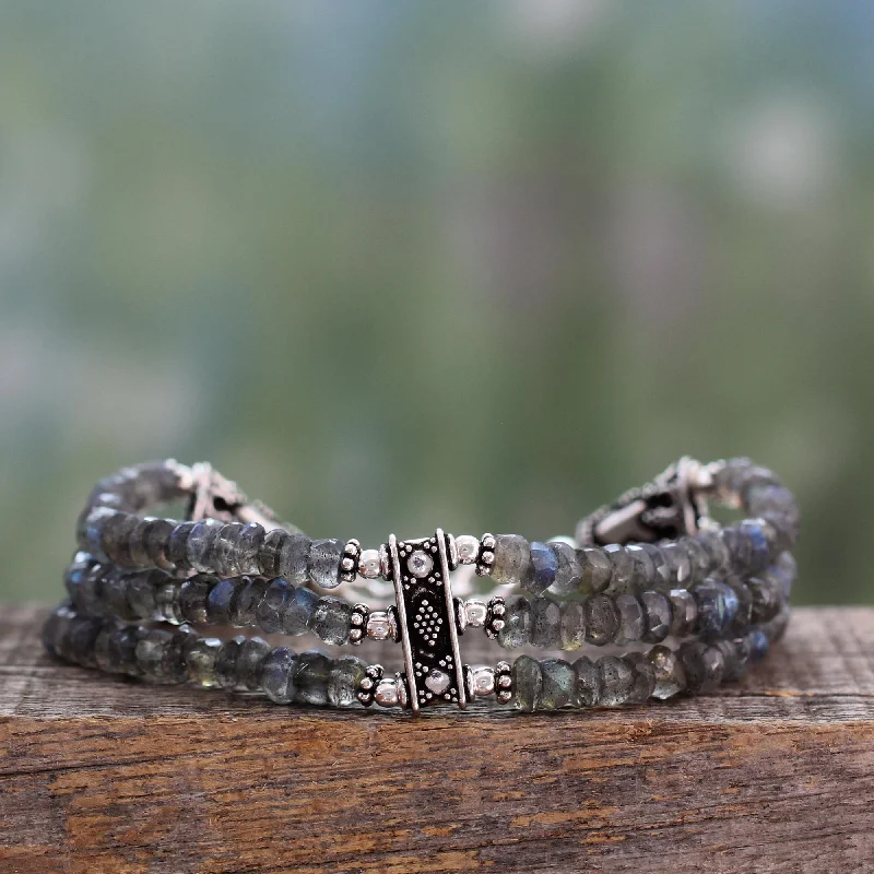 Seasonal Jewelry Deals – Elevate Your Style Mystery of Love Silver Labradorite Beaded Bracelet