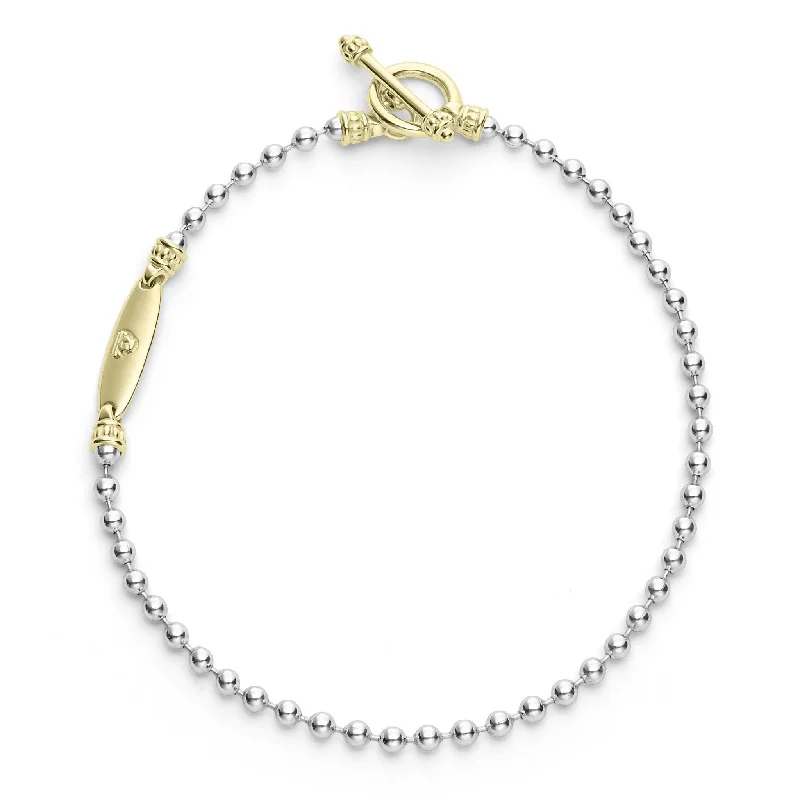 Bold And Beautiful Jewelry Now At Irresistible Prices Two-Tone Beaded Toggle Bracelet