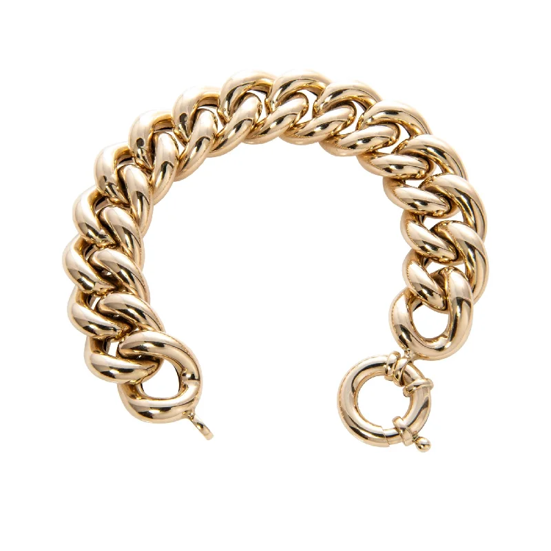 Best-Selling Jewelry Now Available At Special Deals 14K Yellow Gold Curb Link Bracelet
