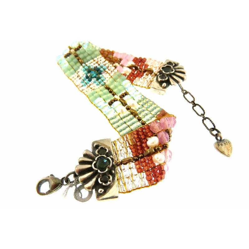 High-Quality Jewelry At A Fraction Of The Cost Chili Rose "Sweet Love " with Fancy Gemstone   TIp Bracelet -Ombre Collection