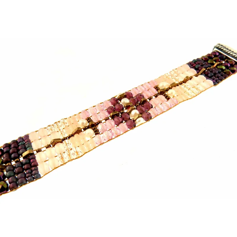 Make Every Moment Shine – Jewelry Discounts Available Chili Rose  "Purple Love Ombre  " Tiffany  Bracelet by Adonnah Langer