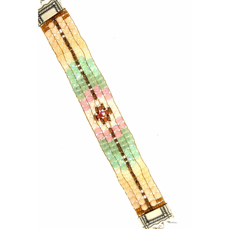 Elegant Jewelry Styles At Budget-Friendly Prices Chili Rose  "Pearl Baby Ombre Rose  " Tiffany  Bracelet by Adonnah Langer