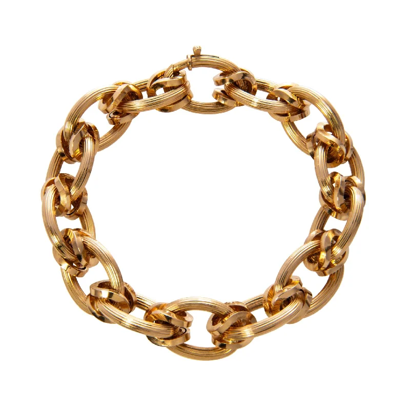 Don't Miss Out On Bestselling Jewelry At Special Prices Estate 18K Yellow Gold Multi Link Bracelet