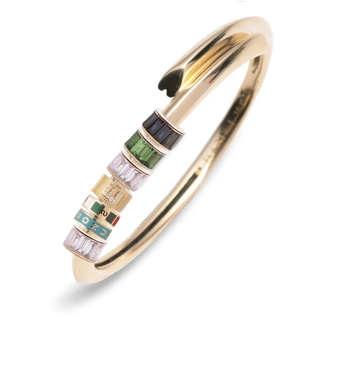 Seasonal Jewelry Sale – Upgrade Your Collection Gemstone Baguette, Internal Compass, Reverie & Initials & Numbers: Strong Heart Bangle