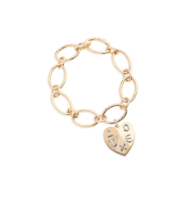 Shine Without Limits – Jewelry Sale Happening Now Ever Growing - Love : Facets of Love Oval Chain Bracelet