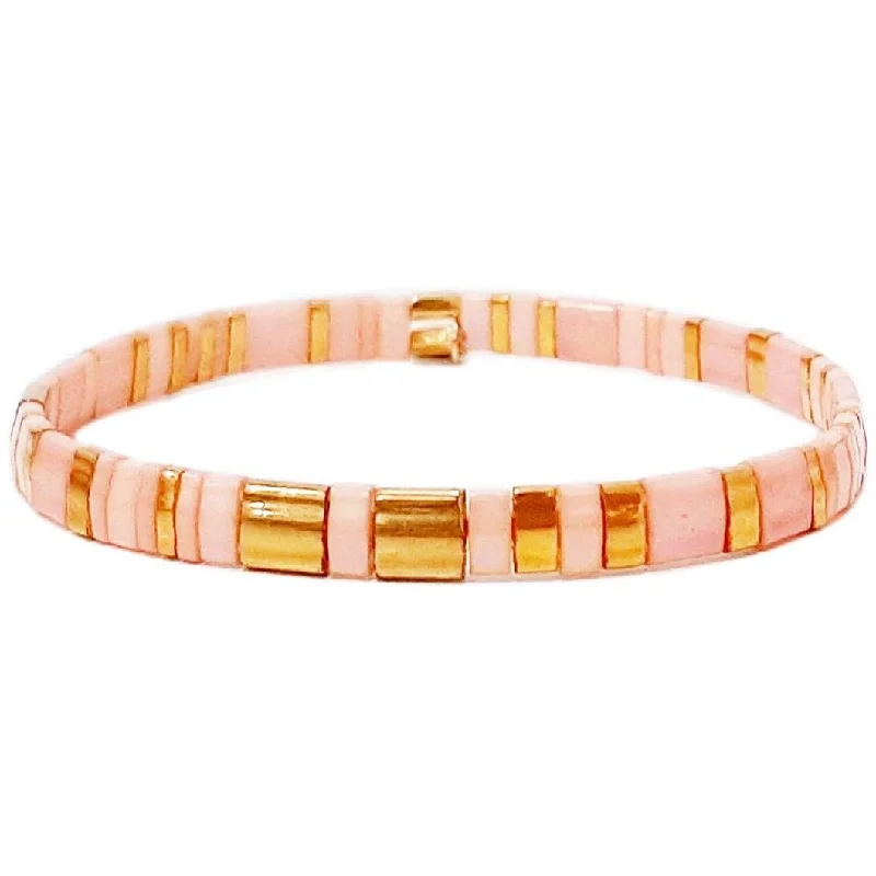 Buy More, Save More – Special Jewelry Discounts TAI HANDMADE MULTI-COLORED TILE STRETCH BRACELET
