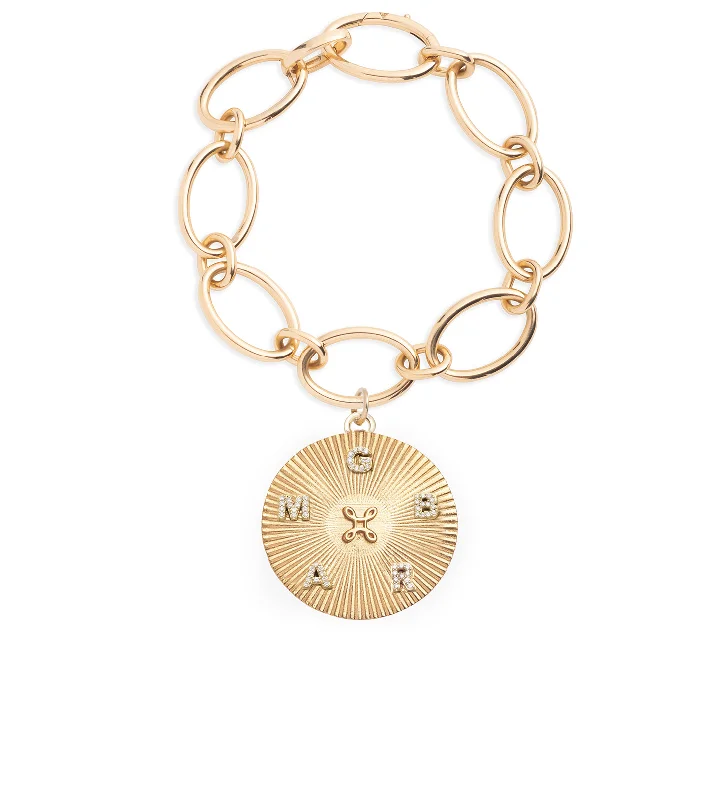 Romantic Heart-Shaped Jewelry For Special Gifts True Love : Love Token Oval Link Chain Bracelet