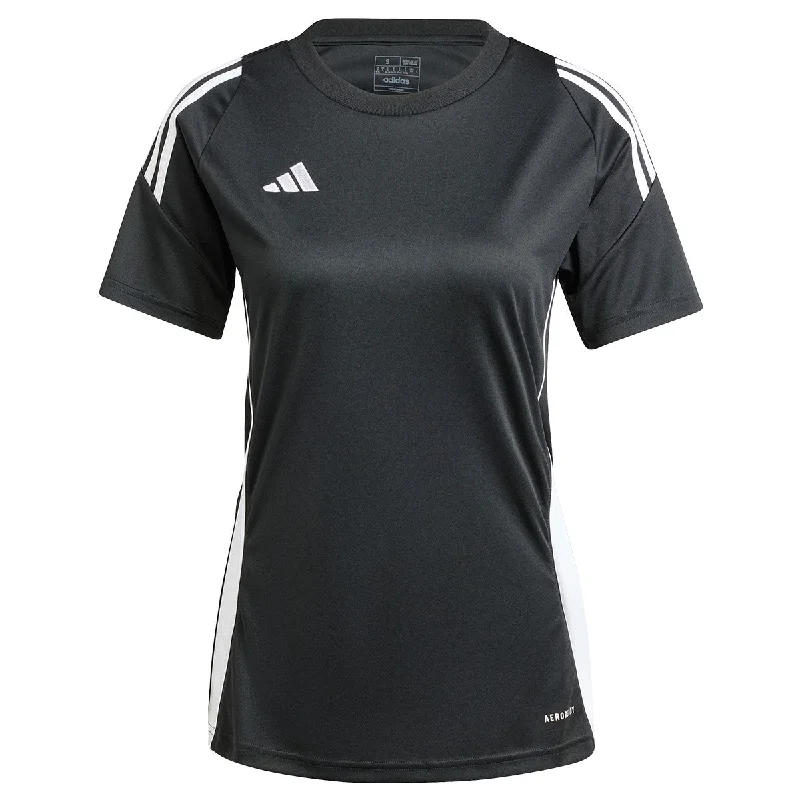 adidas Tiro 24 SS Jersey - Womens - Black/White High-End Jersey Tee