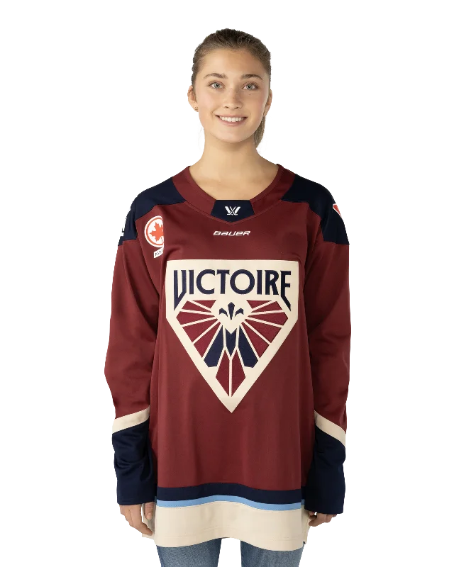 BAUER PWHL JERSEY MONTREAL VICTOIRE ADULT Silk Jersey Blouse