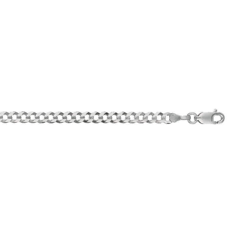 Seasonal Jewelry Clearance – Best Styles At The Lowest Prices 14kt 7 inches White Gold 3.6mm Diamond Cut Comfort Curb Chain with Lobster Clasp Seasonal Jewelry Clearance – Best Styles At The Lowest Prices 14kt 7 inches White Gold 3.6mm Diamond Cut Comfort Curb Chain with Lobster Clasp