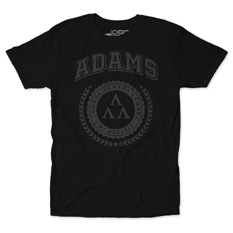 Adams Blackout Unisex Tee Chenille Blend Fleece Blend Nylon Blend