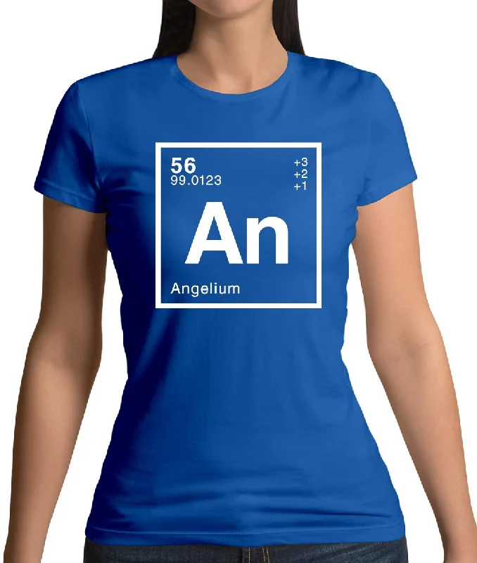 Angel - Periodic Element Womens T-Shirt Nylon Fabric Polyester Fabric Spandex Fabric