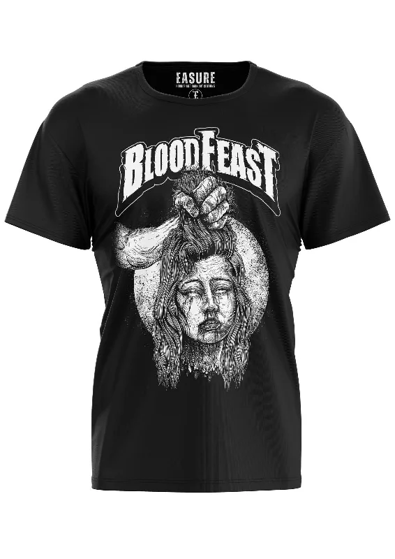 BLOOD FEAST - SHIRT Hooded Caped Shawl Collar