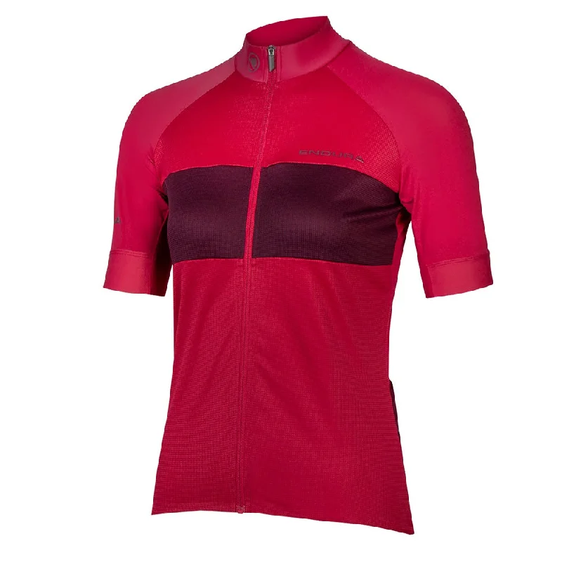 Endura Women's FS260-PRO S/S Jersey Striped Jersey Top